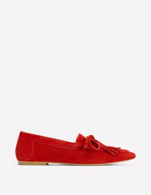 Soft Tassel Deck Shoes-Post Box Red cool design