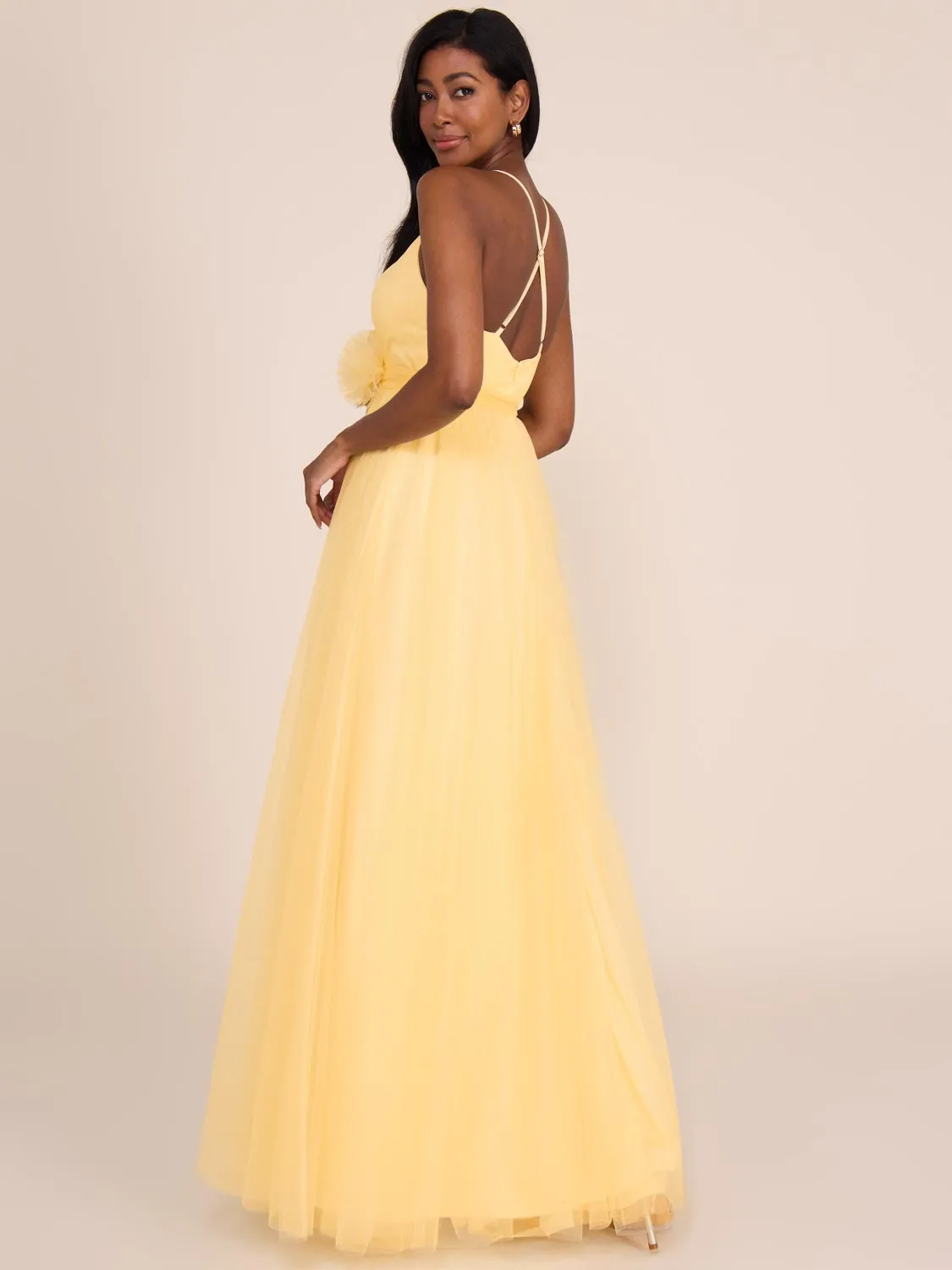 Sparkle Mesh Ball Gown small floral