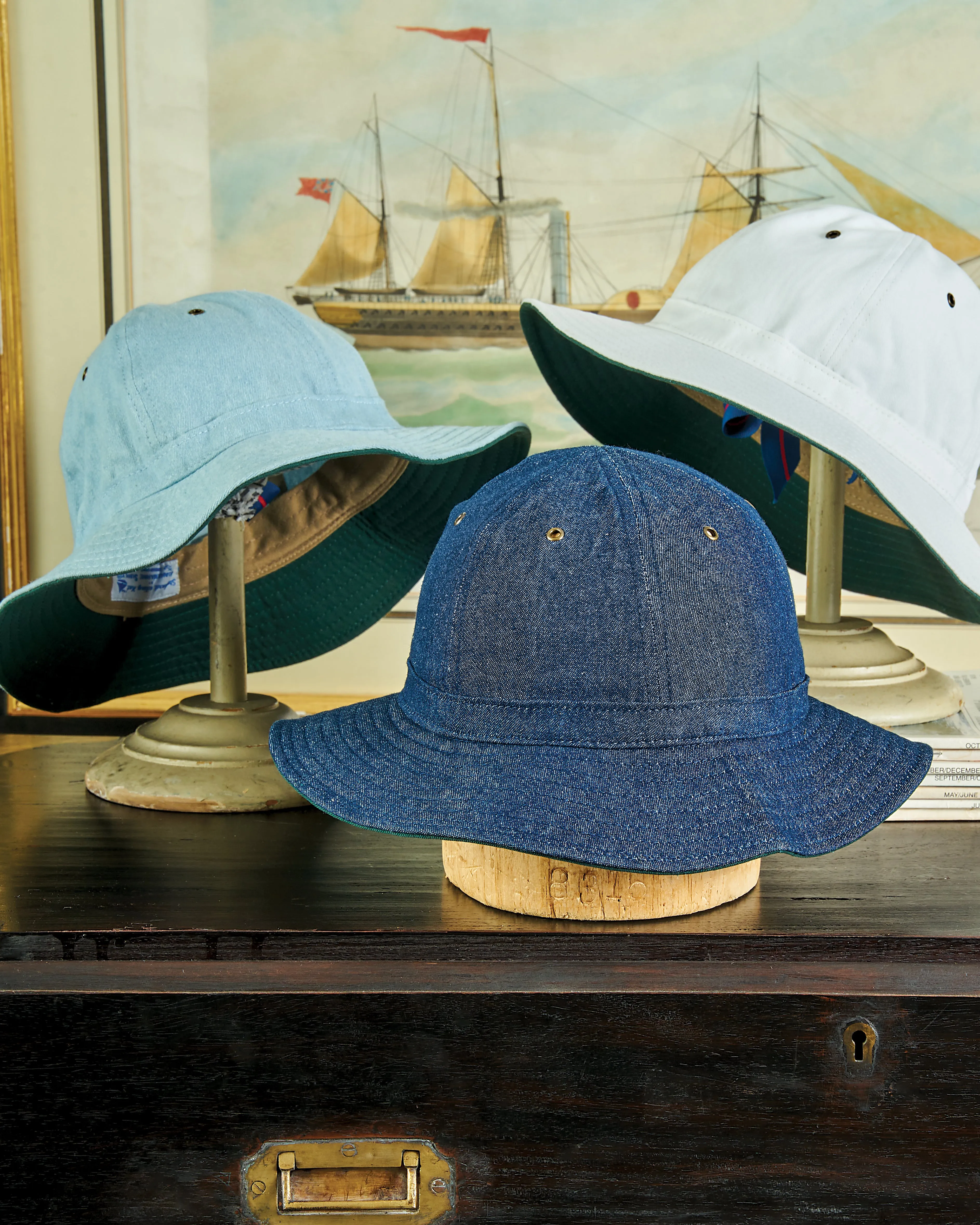 Standard Sailing Hat in Denim heritage fit