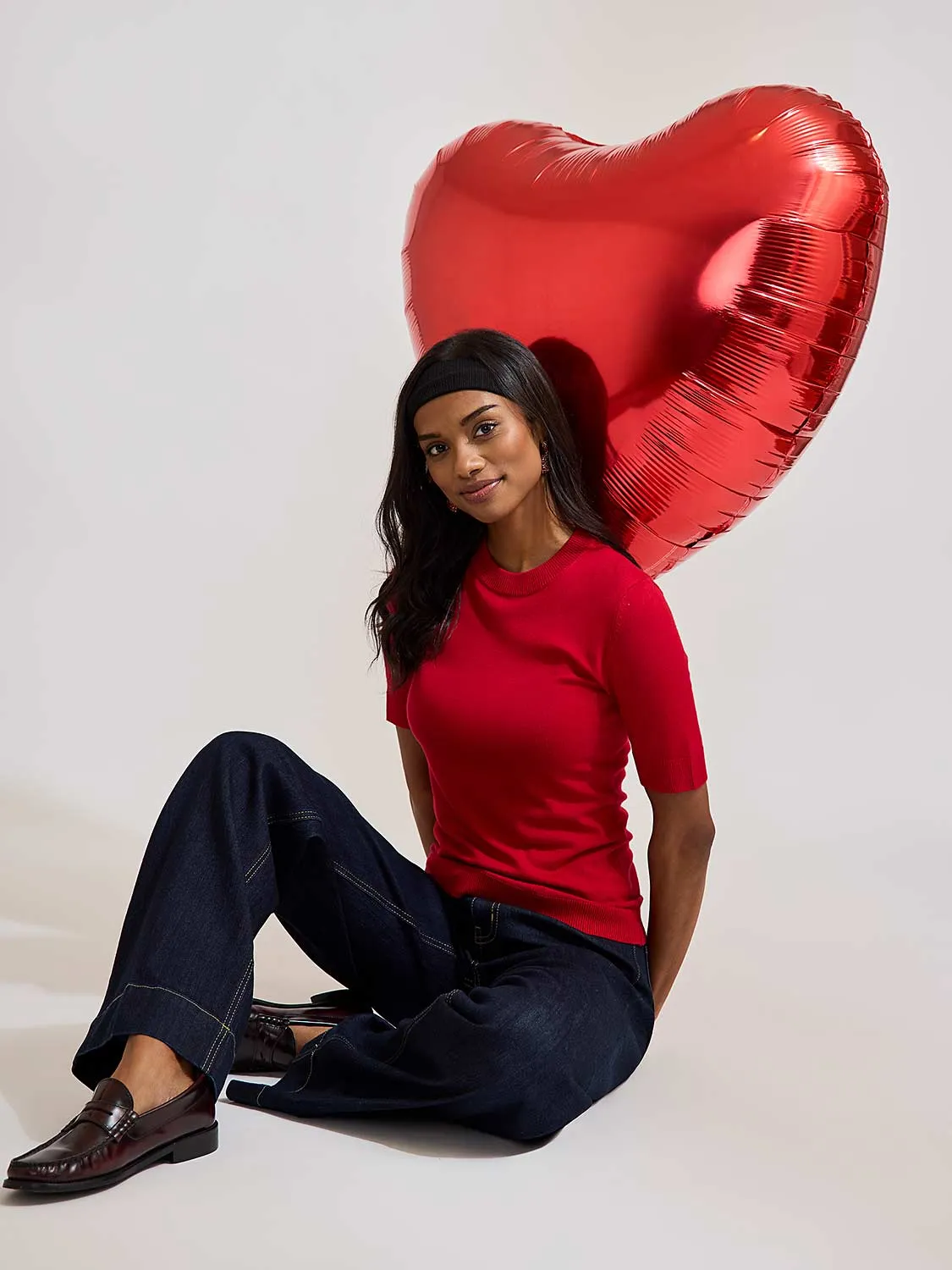 Straight Leg Jeans With Wide Cuff classic style