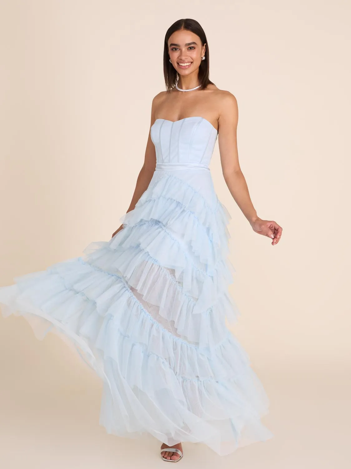 Strapless Bustier Ball Gown weekend chill