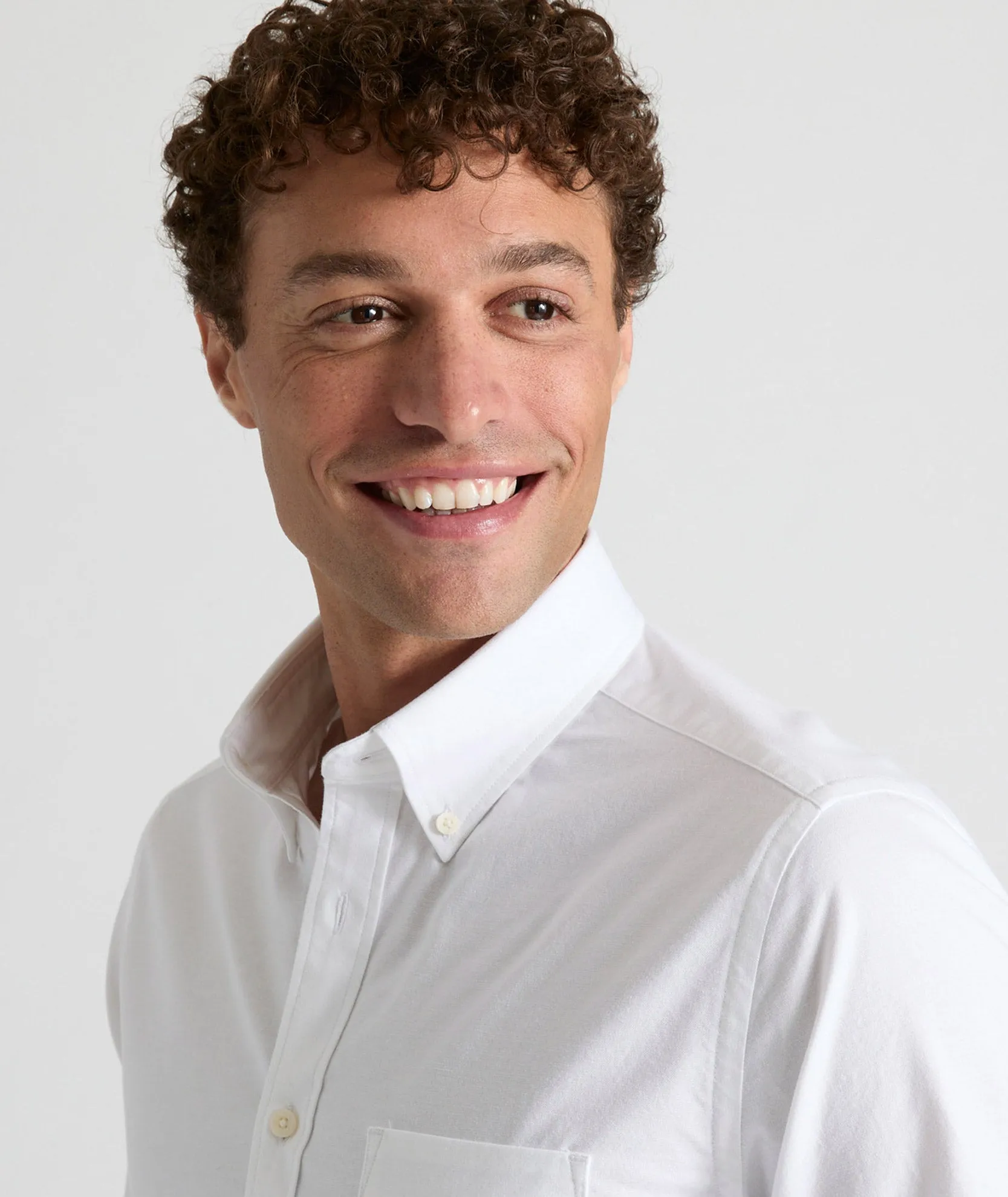 Stretch Cotton Oxford Bridges Shirt Relax Fit