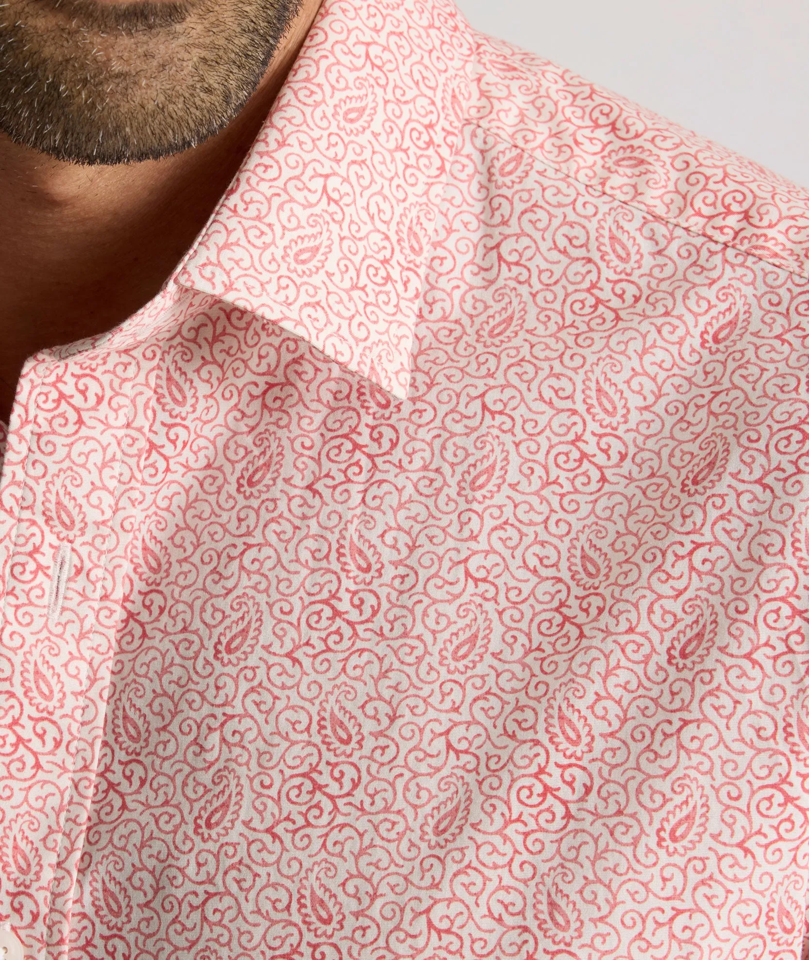 Stretch Cotton Short-Sleeve Coldwell Shirt High Taste