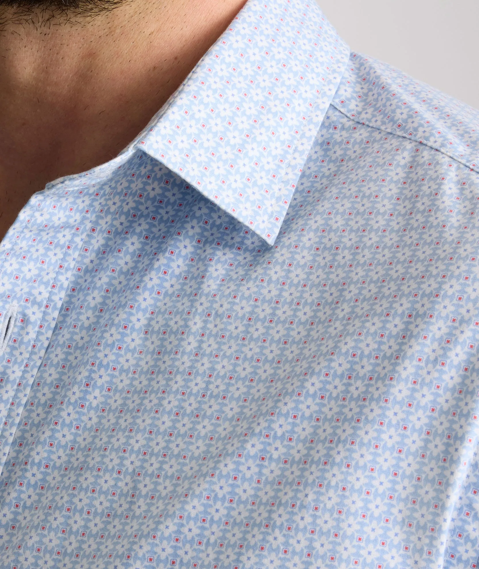 Stretch Cotton Short-Sleeve Dunbar Shirt Work Balance