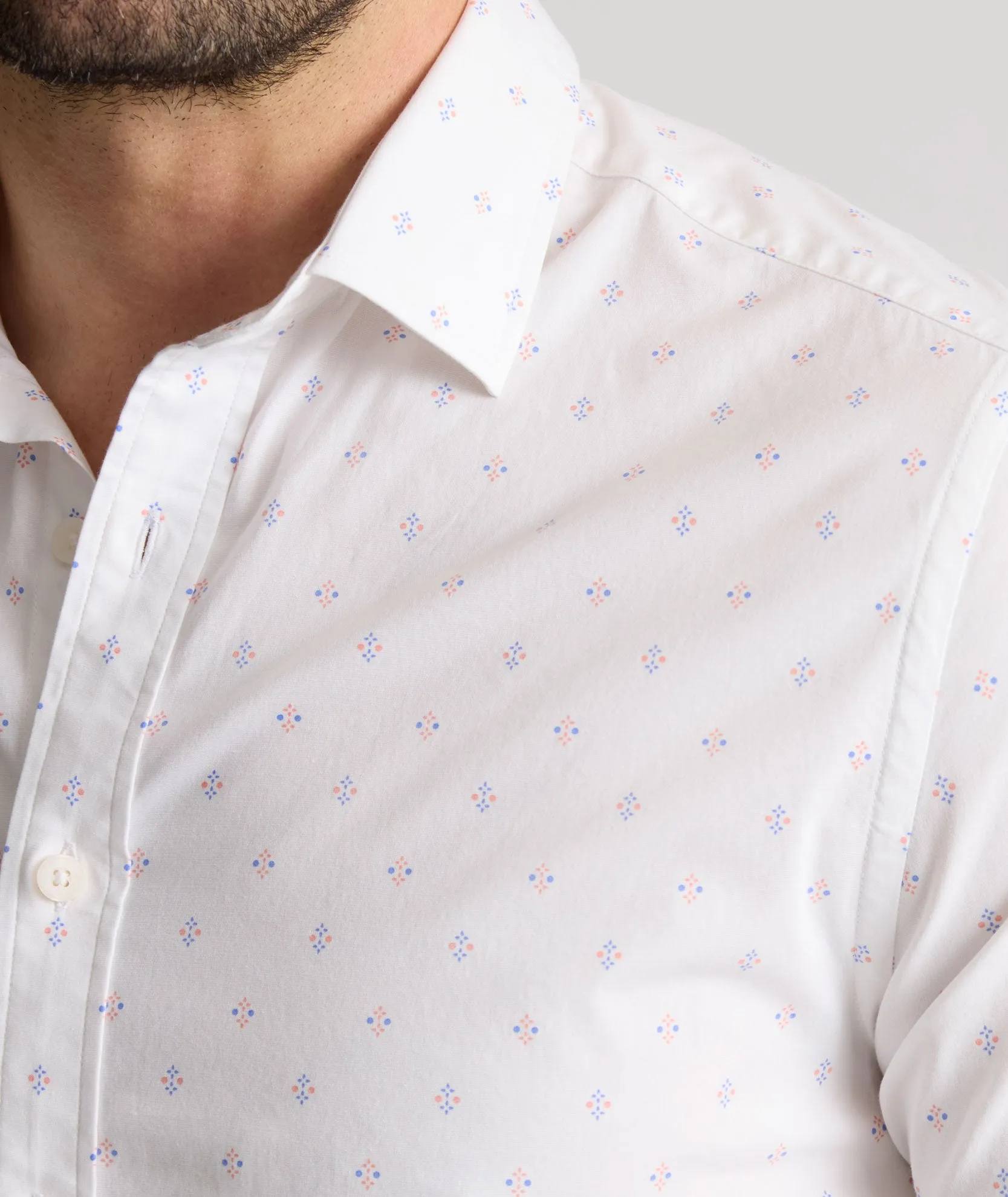 Stretch Cotton Short-Sleeve Rockwell Shirt Street Savvy