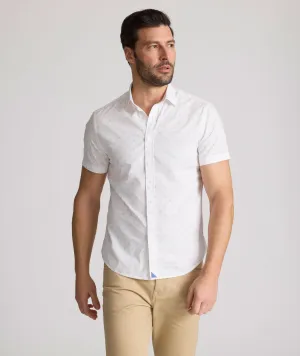 Stretch Cotton Short-Sleeve Rockwell Shirt Signature Cut