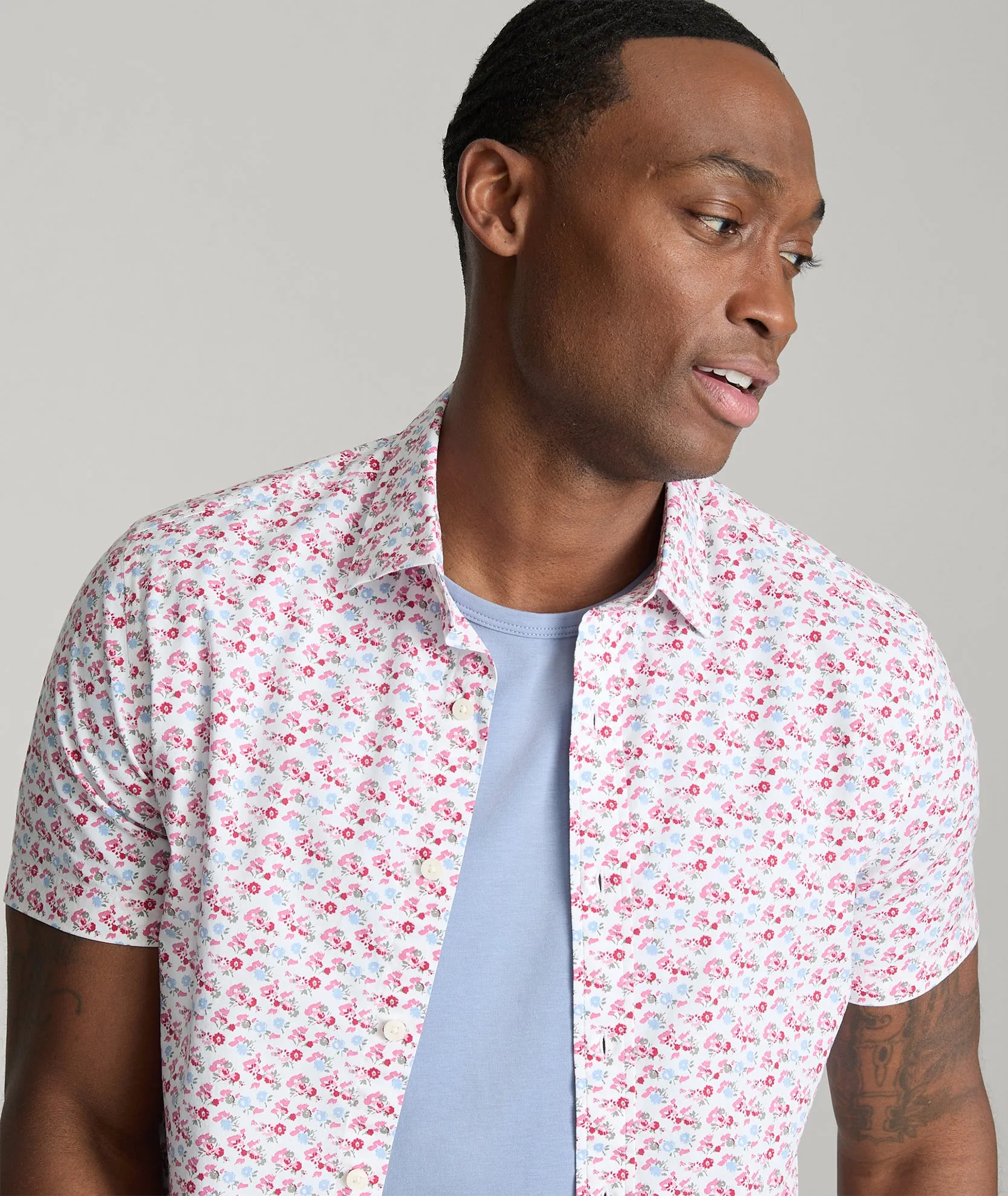 Stretch Cotton Short-Sleeve Sanchez Shirt Travel Gear