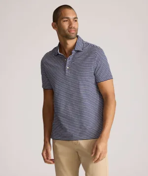 Striped Jersey Performance Polo morning vibe