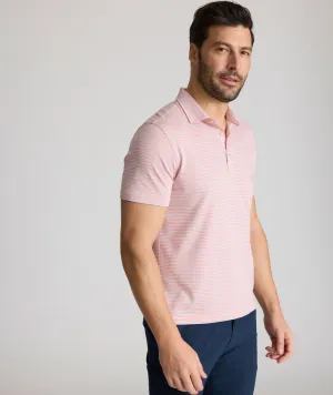 Striped Jersey Performance Polo sport tone