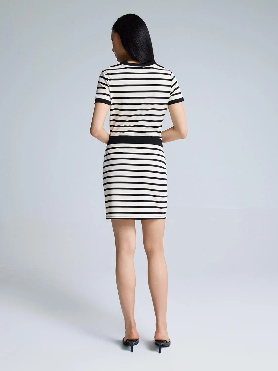 Striped Mini Skirt elegant pick