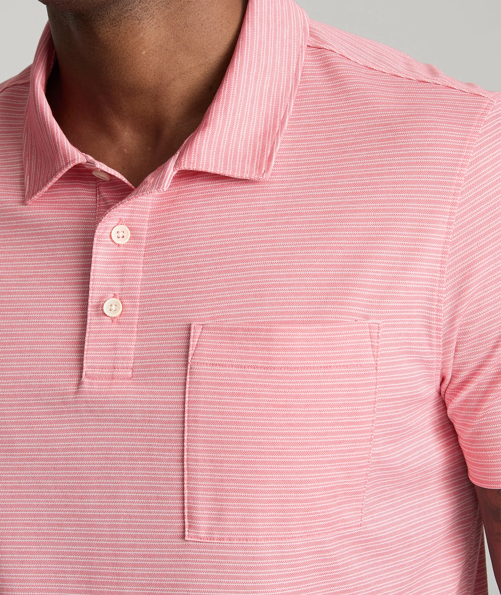 Striped Performance Polo laid-back fit