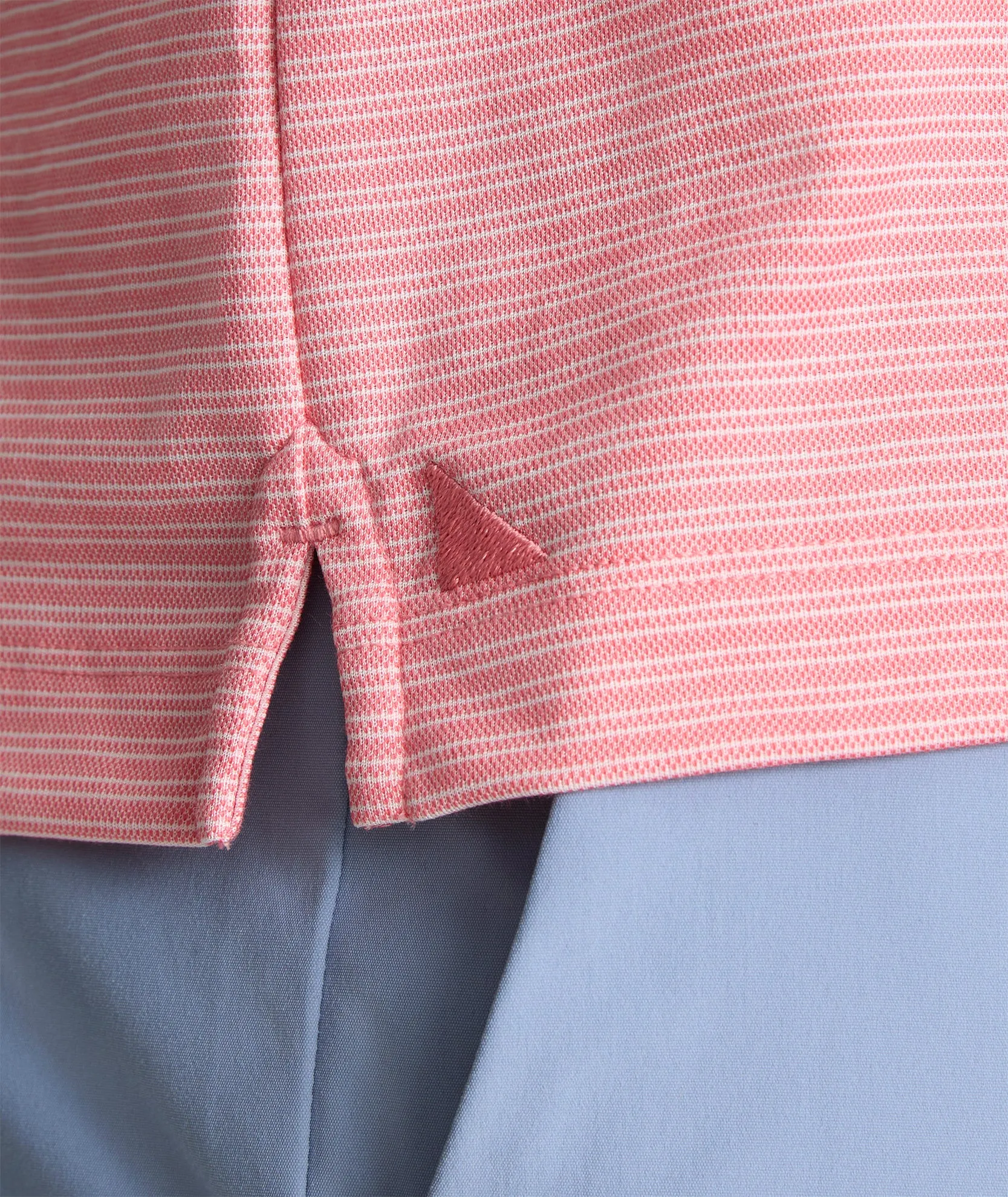 Striped Performance Polo culture cool