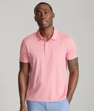 Striped Performance Polo lounge wear