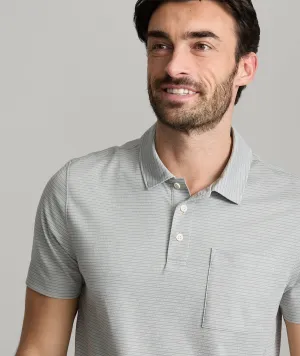 Striped Performance Polo airy layer