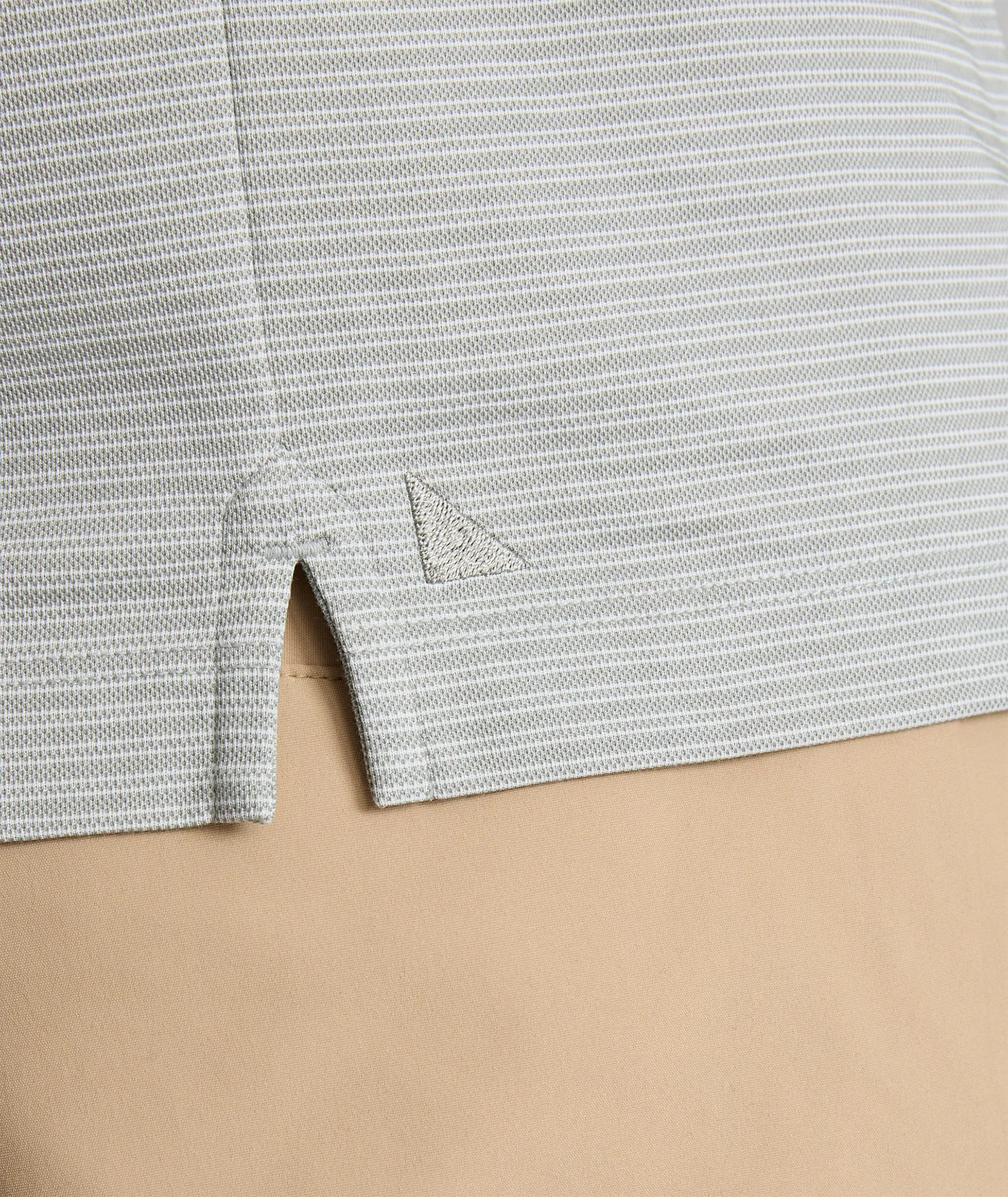 Striped Performance Polo sleek form