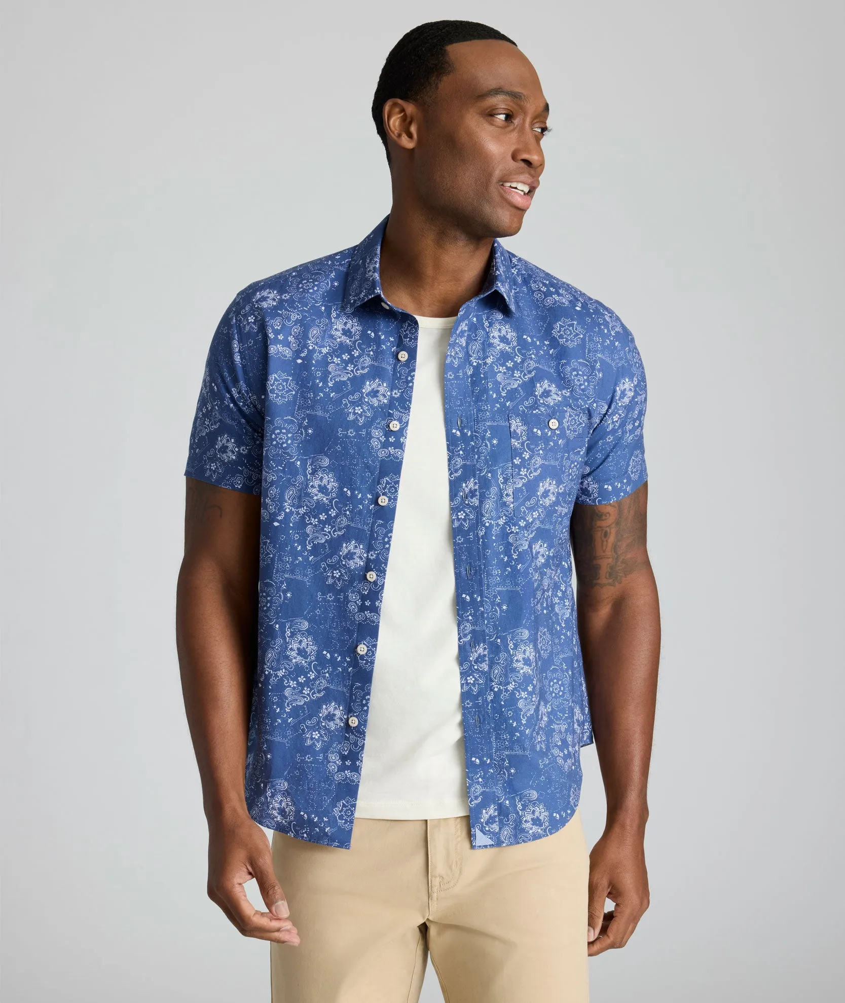 Summerweight Short-Sleeve Monroe Shirt Calm Days