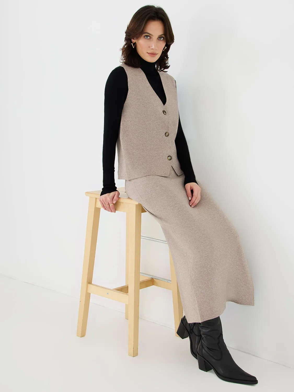 Sweater Knit Pencil Skirt colorful pick