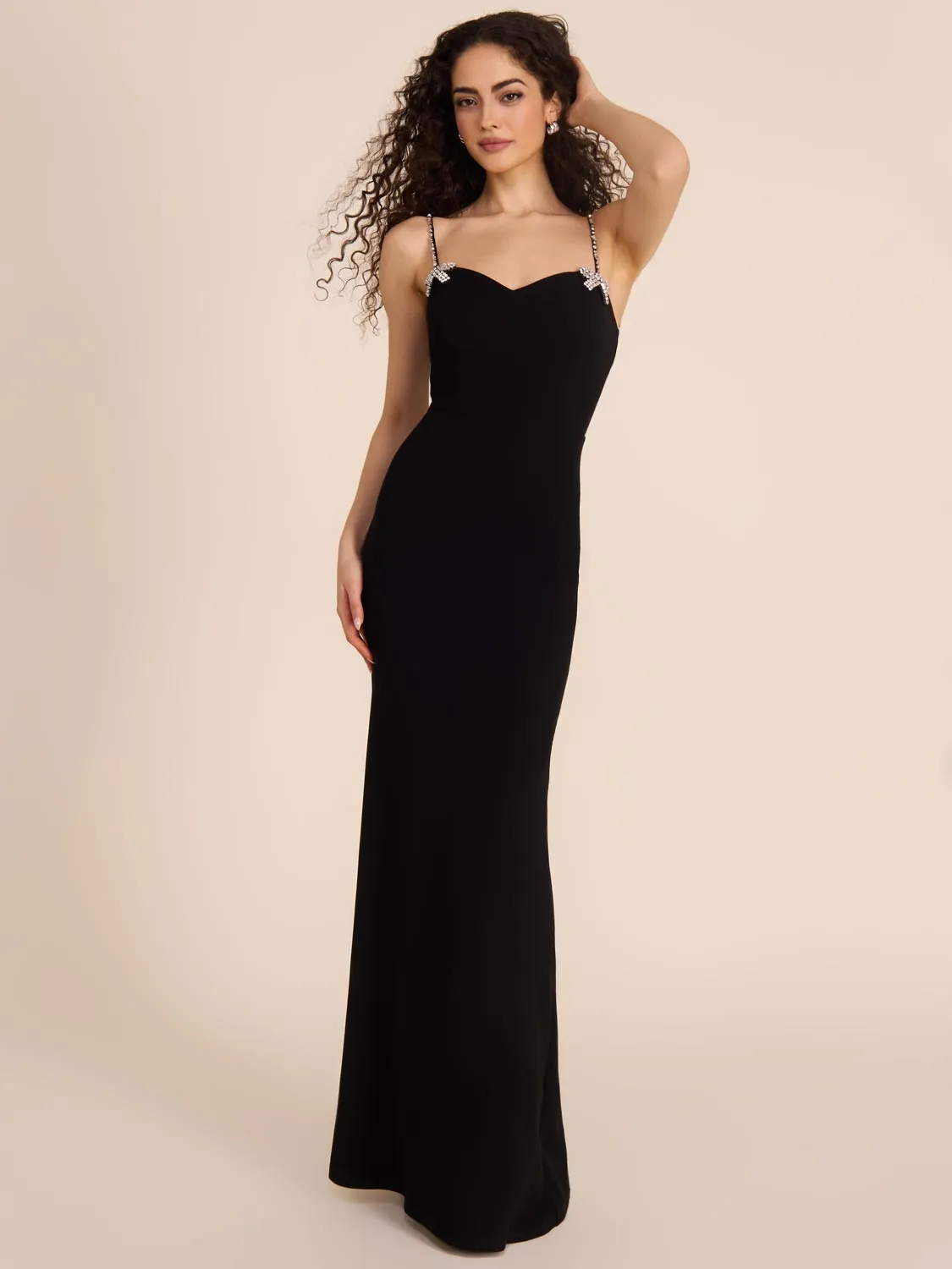 Sweetheart Gown With Jewel Bows haute couture