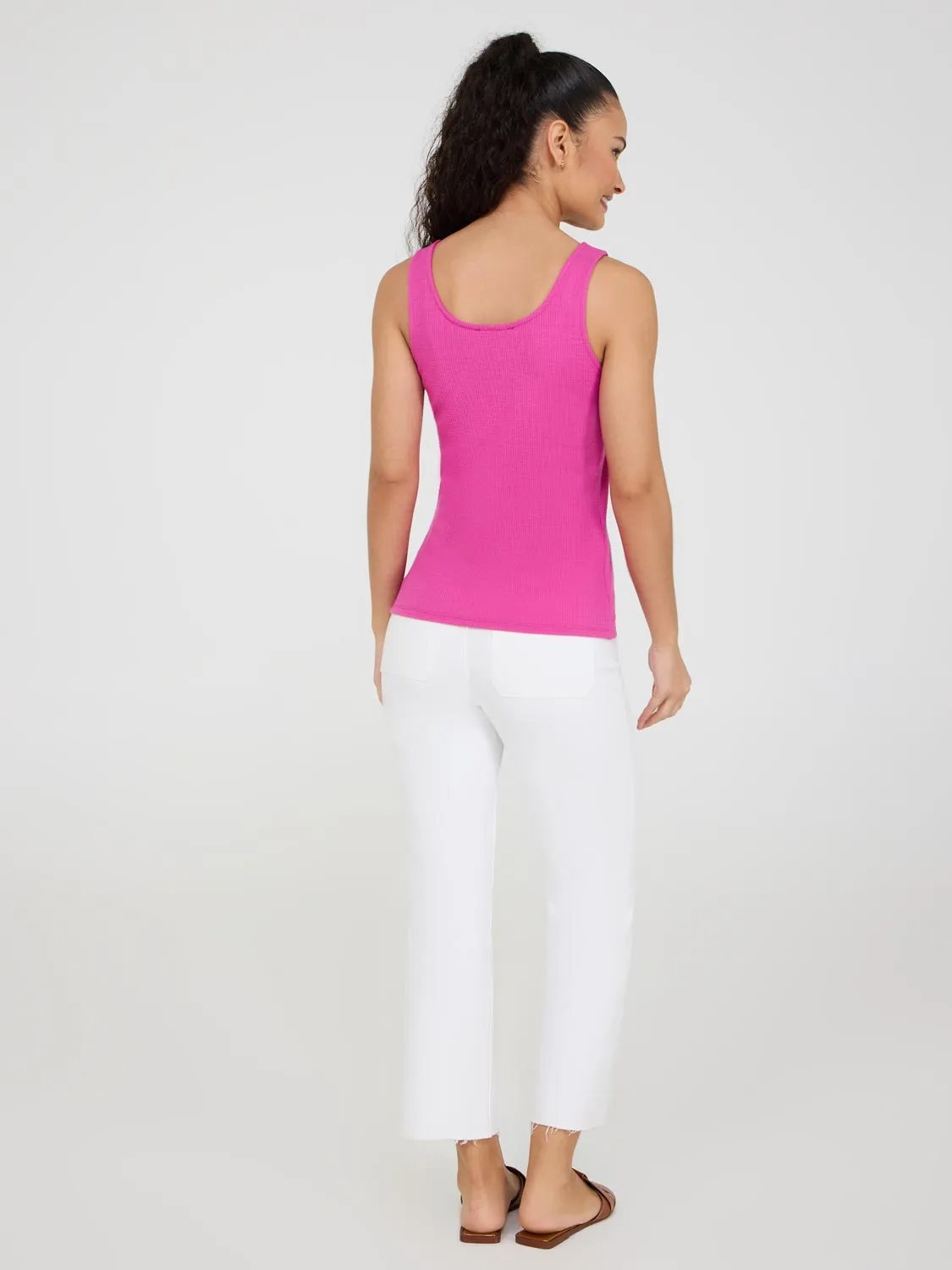 Sweetheart Neckline Ribbed Tank Top compact wear