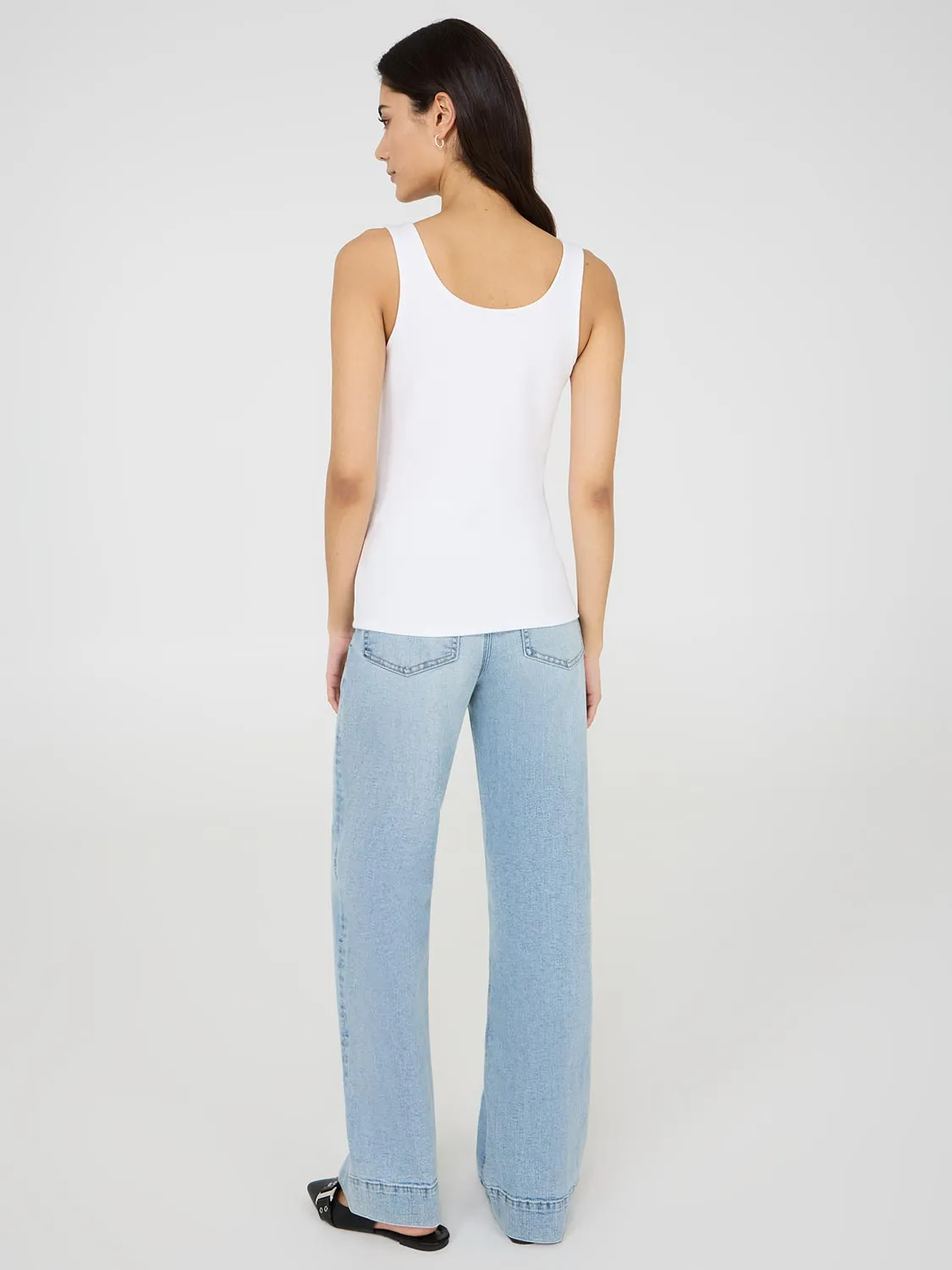 Sweetheart Neckline Ribbed Tank Top stay cool