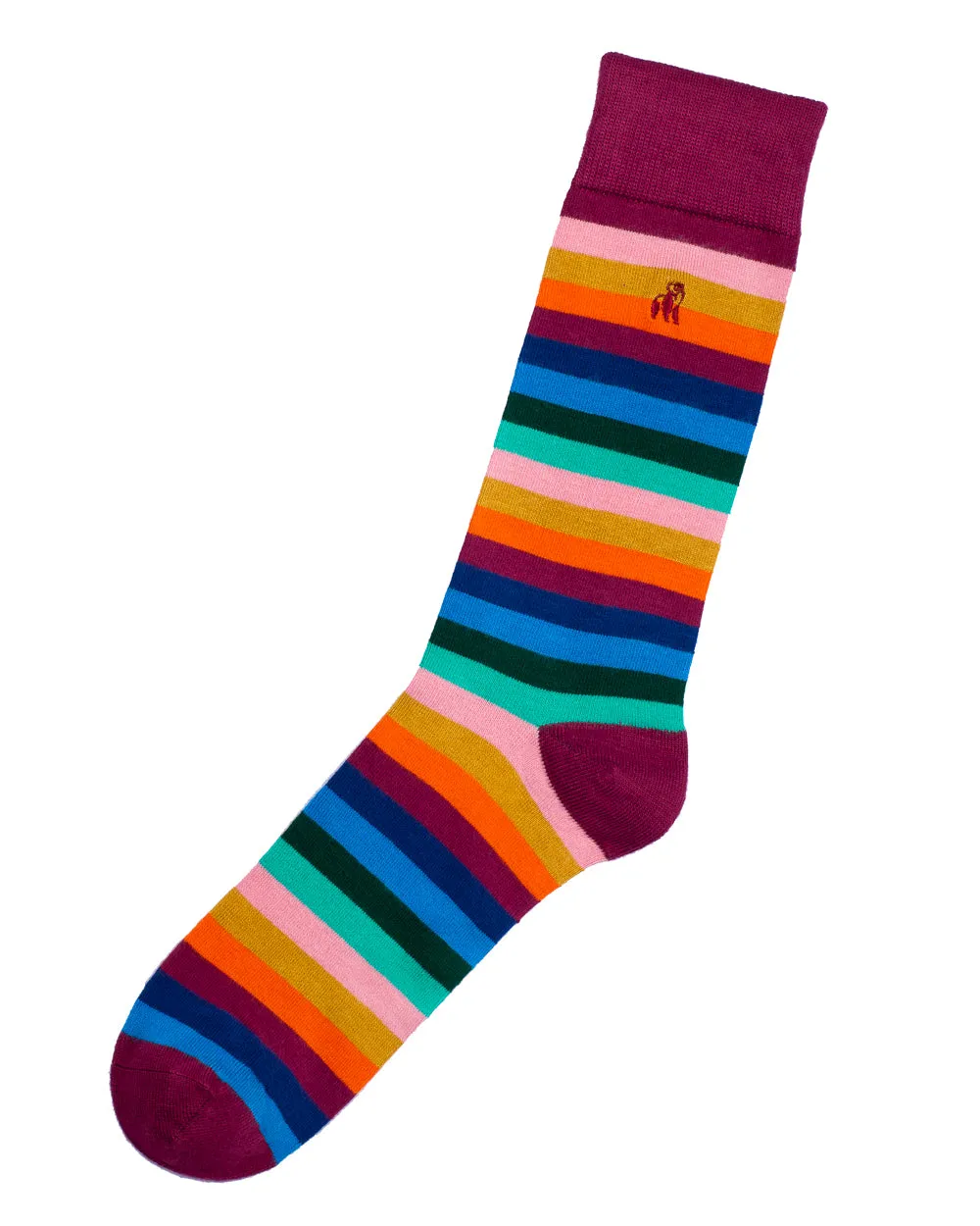 Swole Panda Bamboo Socks 1 Pair (multi fine striped) city ready