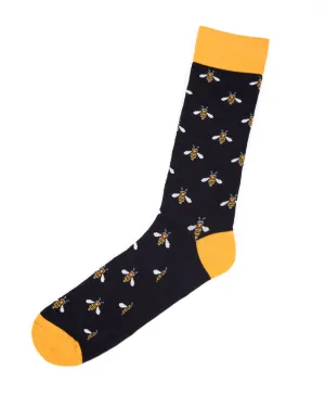 Swole Panda Bamboo Socks 1 Pair (navy bumblebee) stay fresh