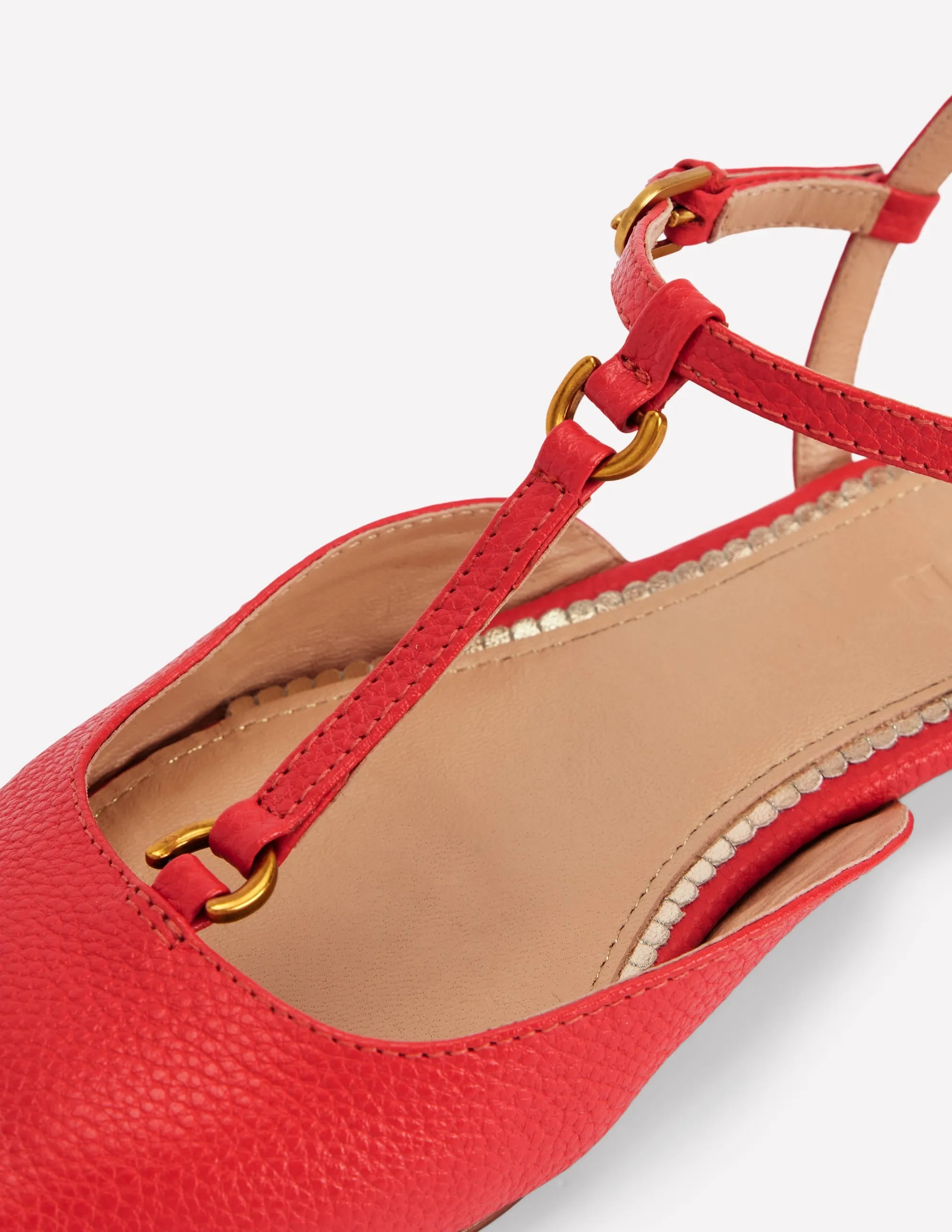 T-Bar Point Flats-Post Box Red fashion trend