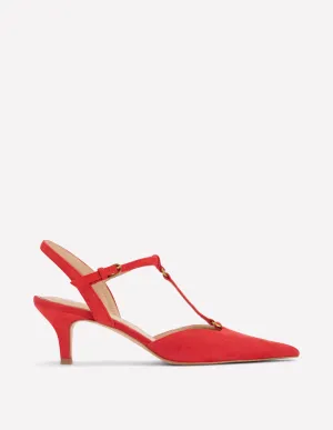 T-Bar Point Heels-Post Box Red birthday gift