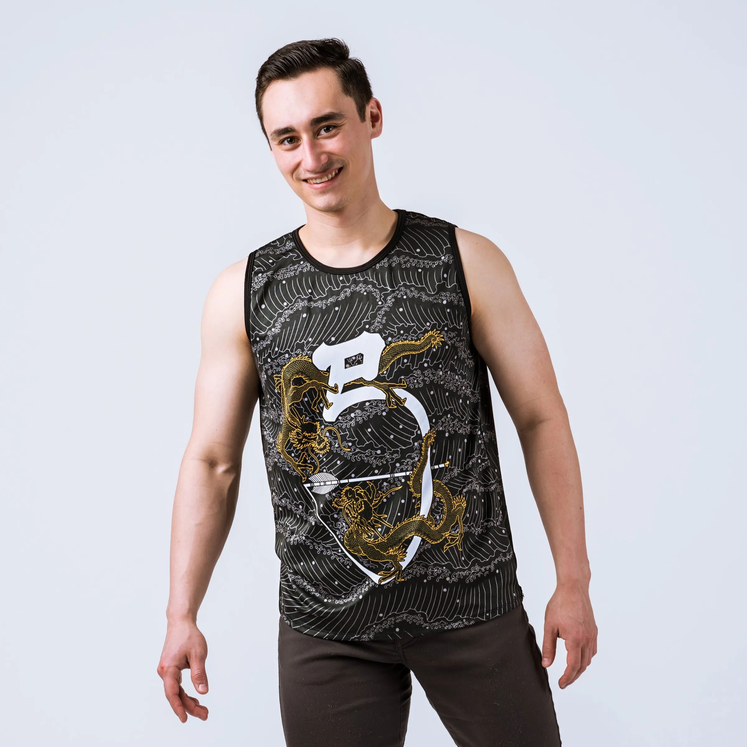 The Yumi Bruiser Tank yoga ready