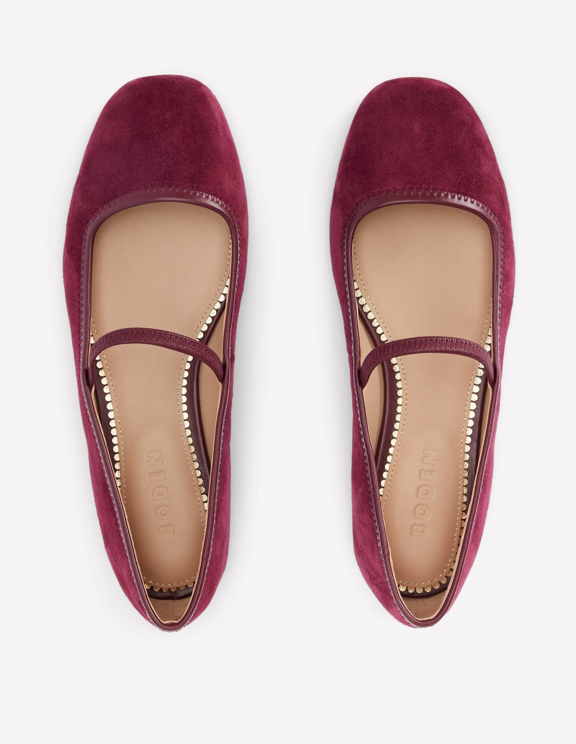 Thea Mary Jane Ballet Flats-Oxblood full function