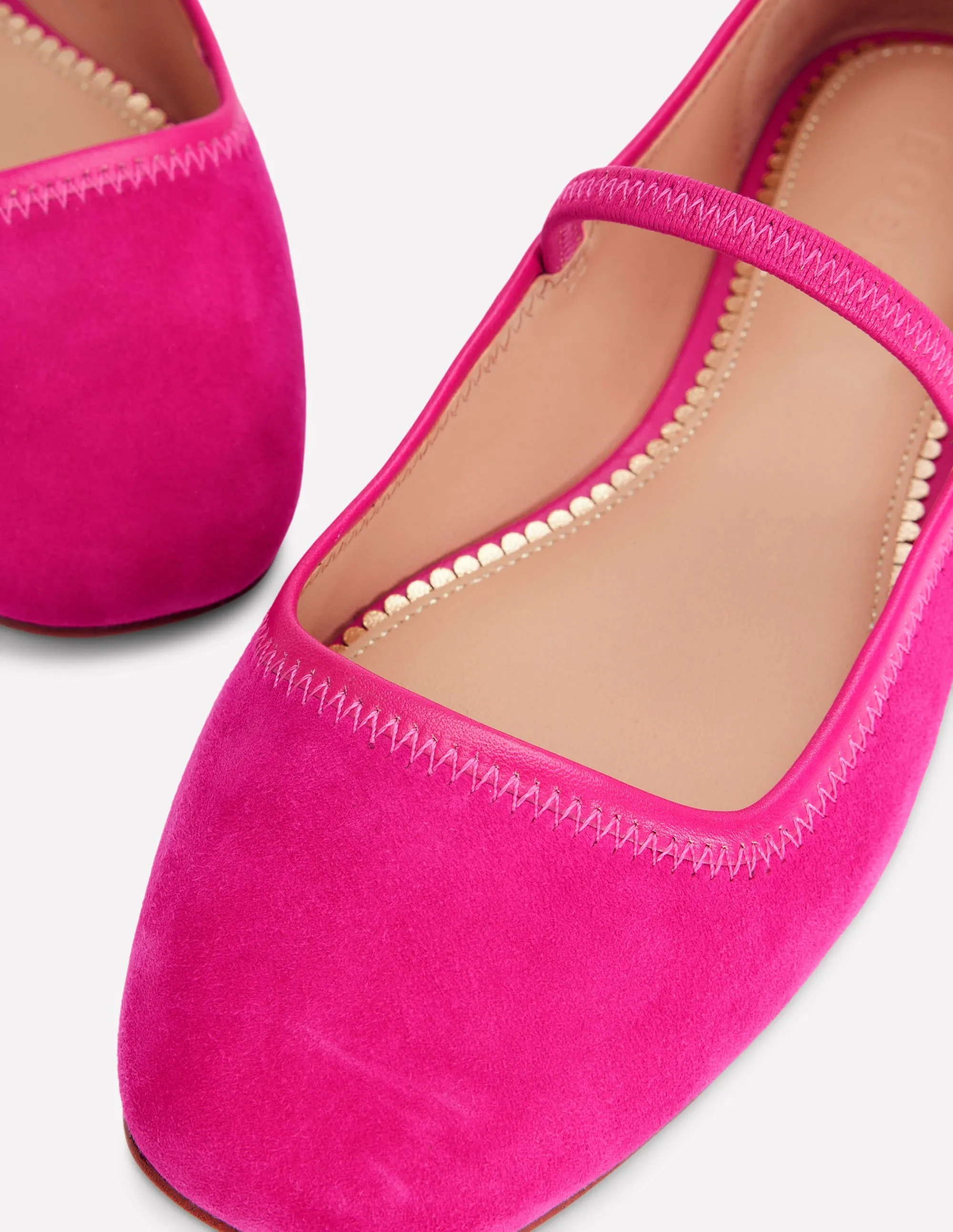 Thea Mary Jane Ballet Flats-Pink Peony abrasion sole