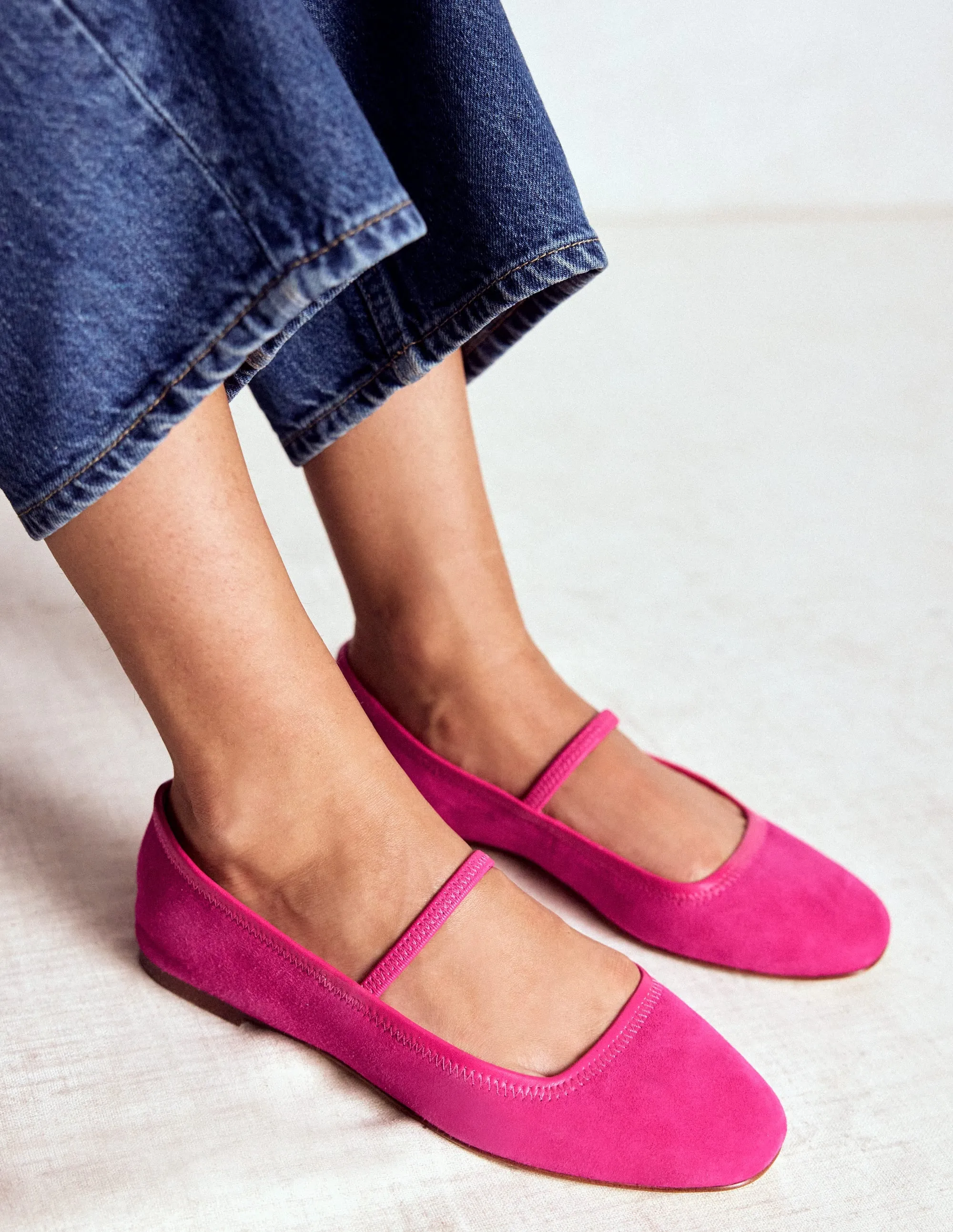 Thea Mary Jane Ballet Flats-Pink Peony casual shoes