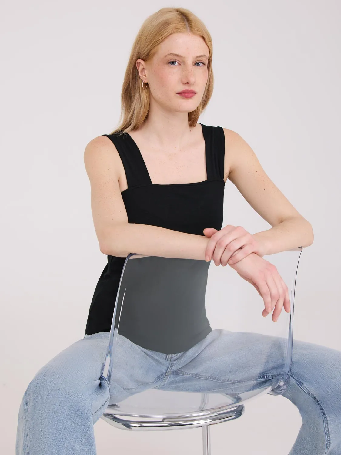 Thick Strap Tank Top hot season