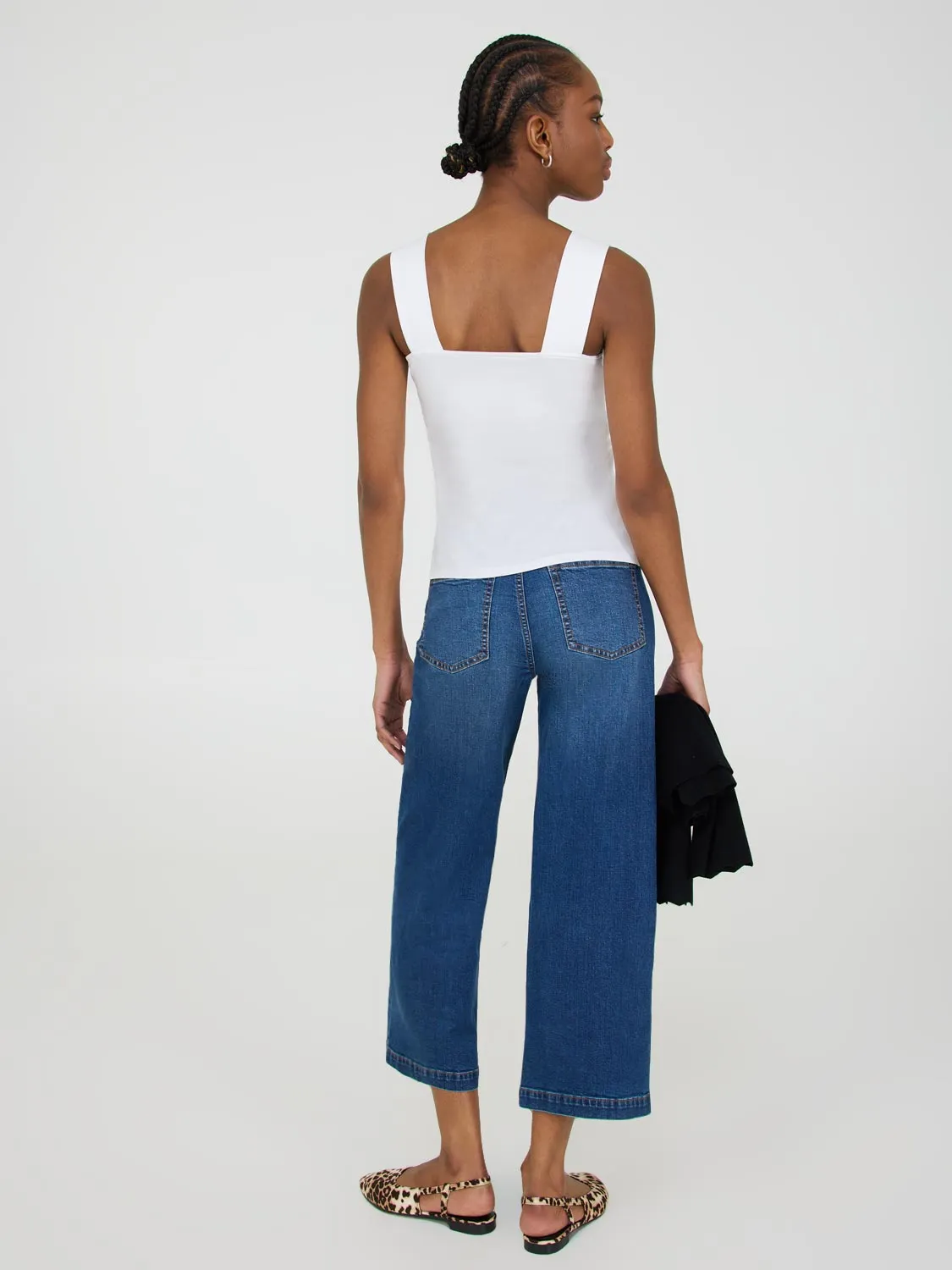 Thick Strap Tank Top clean lines