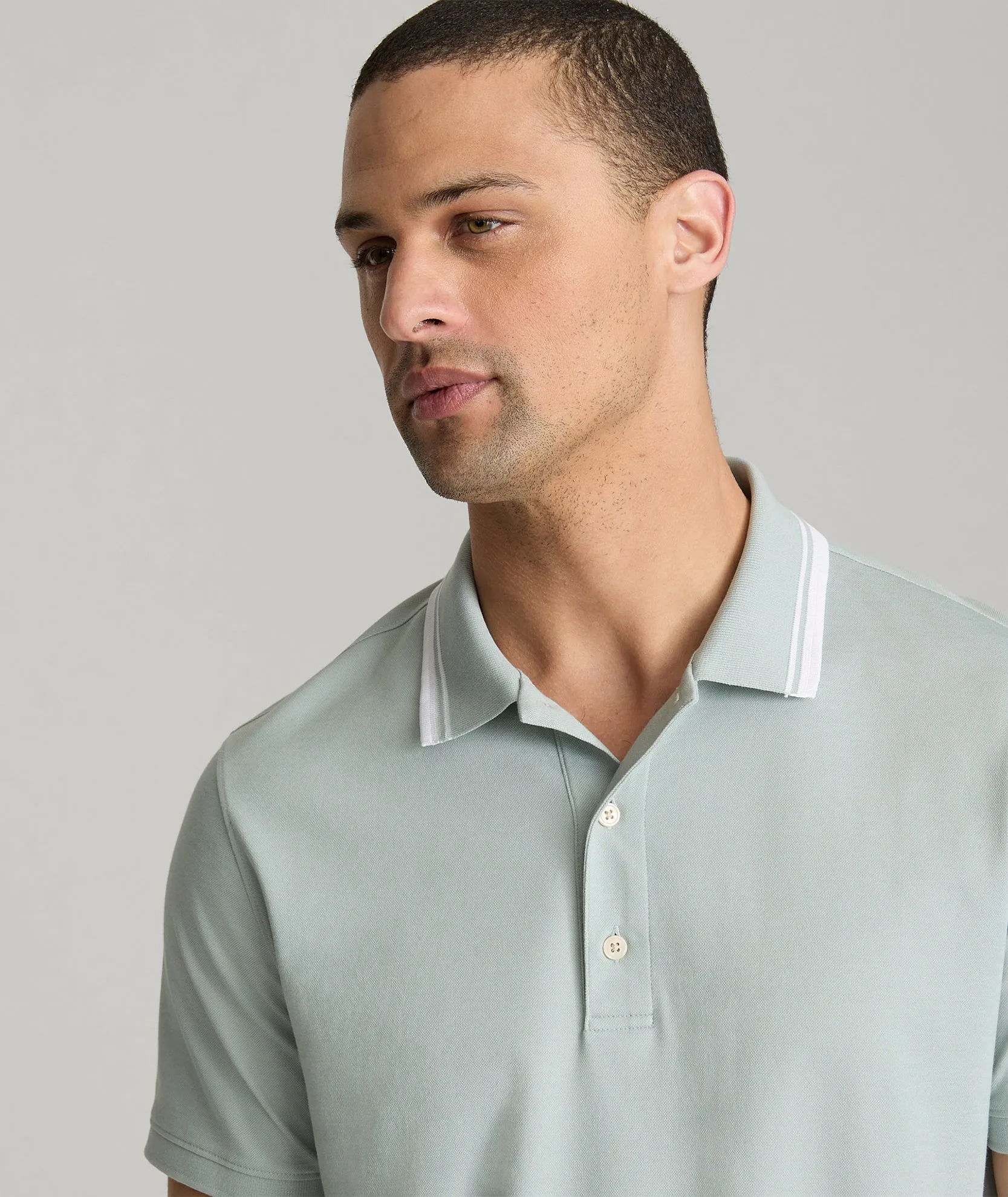 Tipped Performance Polo basic mode