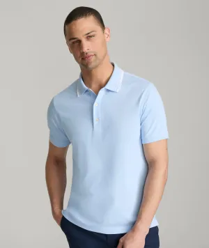 Tipped Performance Polo travel outfit