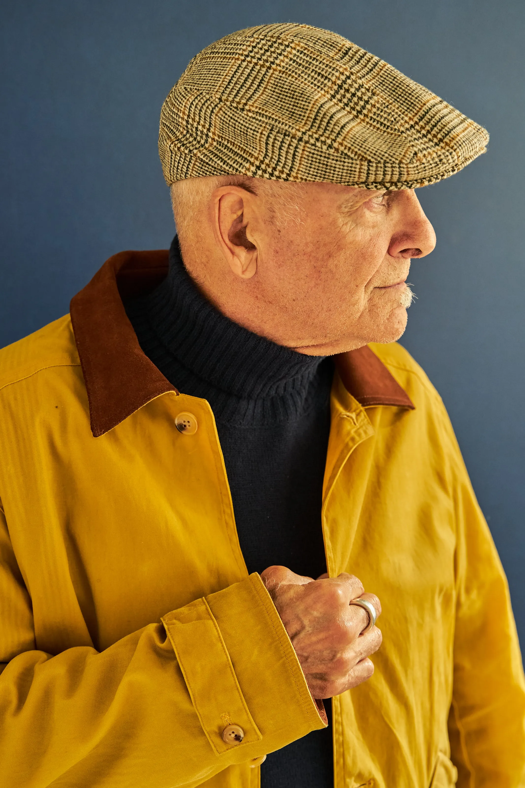Touring Cap in Brown Houndstooth Wool coastal cool