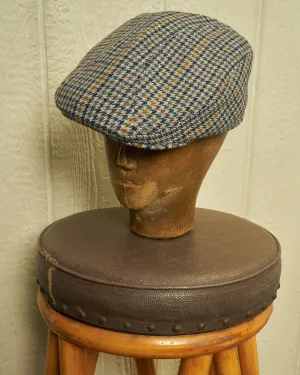 Touring Cap in Grey Houndstooth Wool festival day