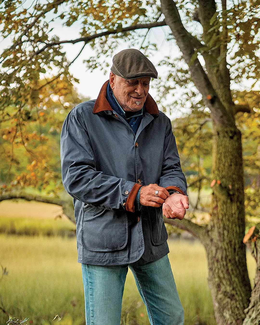 Touring Cap in Moss Moleskin airy wear