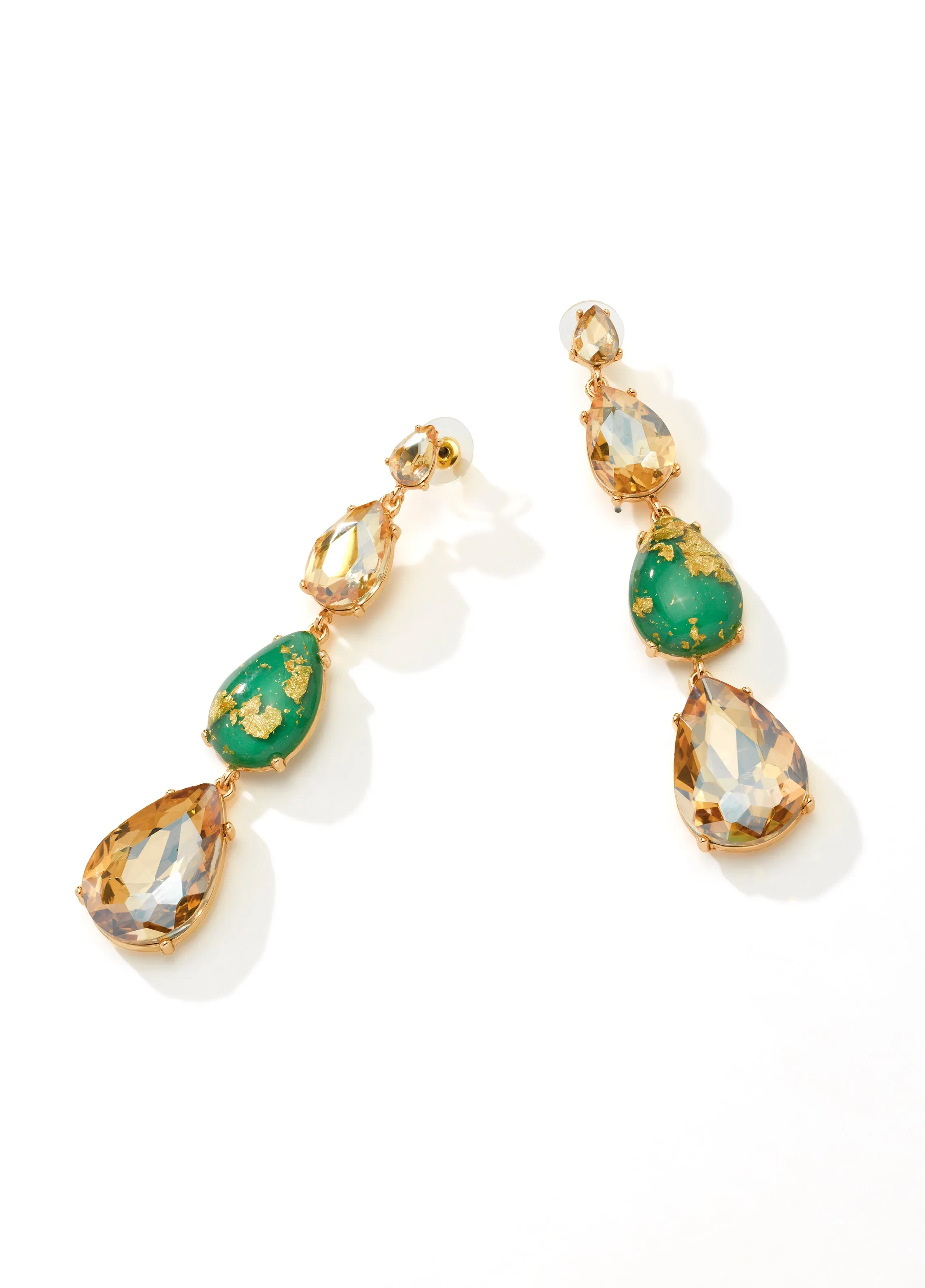 Tripe Layer Tear Drop Earrings cool comfort