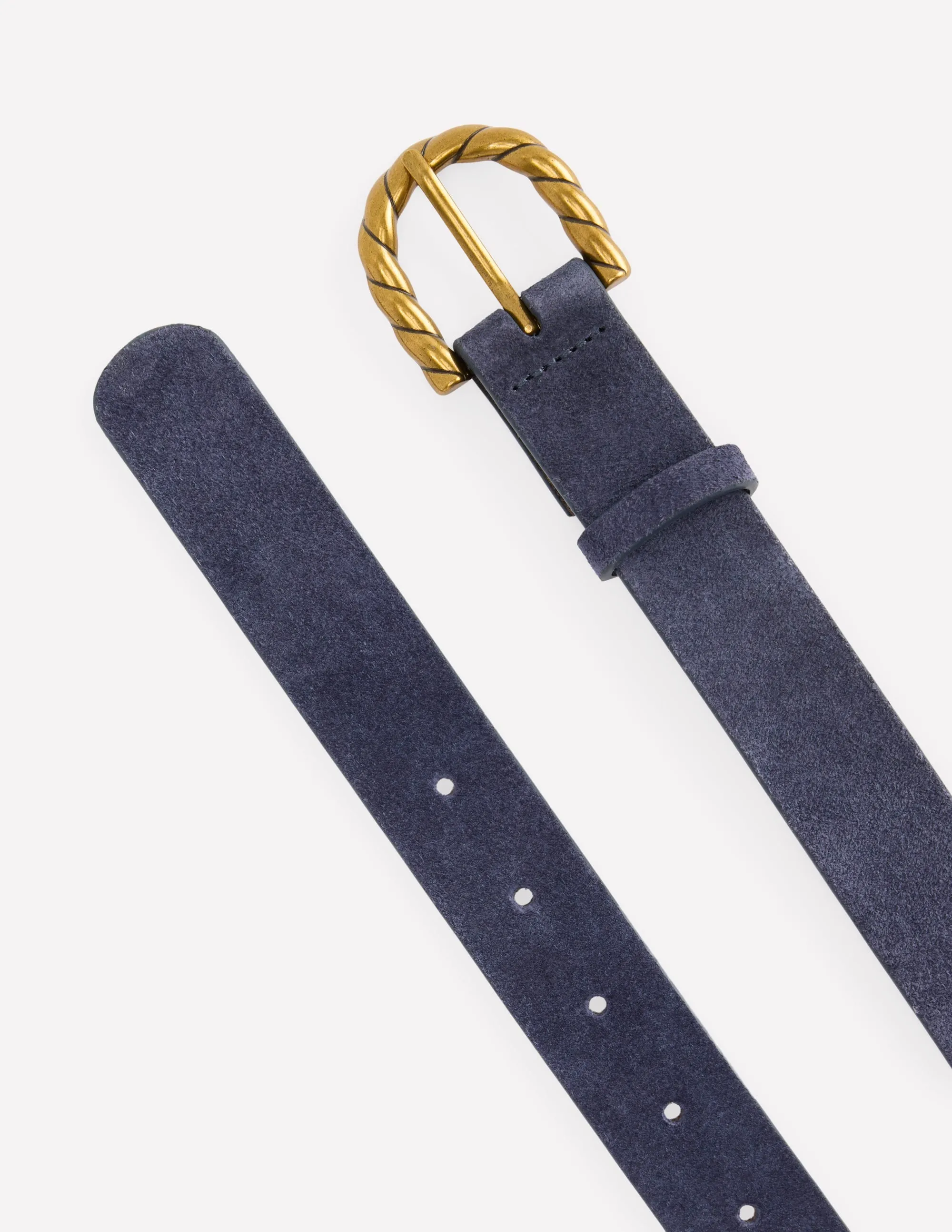 Twist Buckle Belt-Navy travel ease