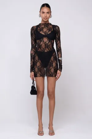 Tyler Mini in Black Lace streetwear