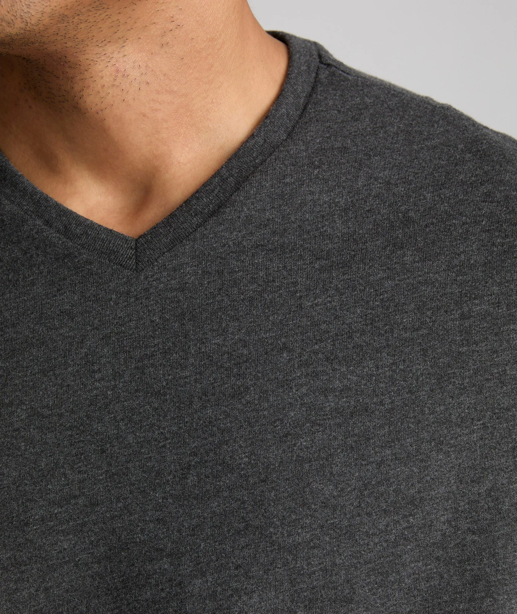 Ultrasoft V-Neck Tee layered use