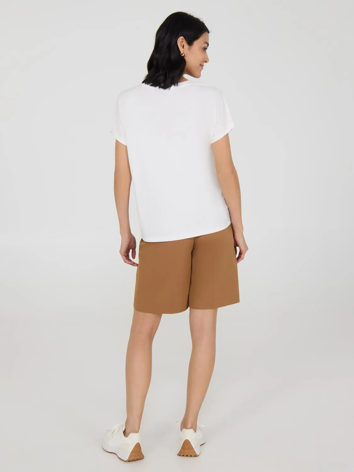 V-Neck Dolman Sleeve T-Shirt Power Look
