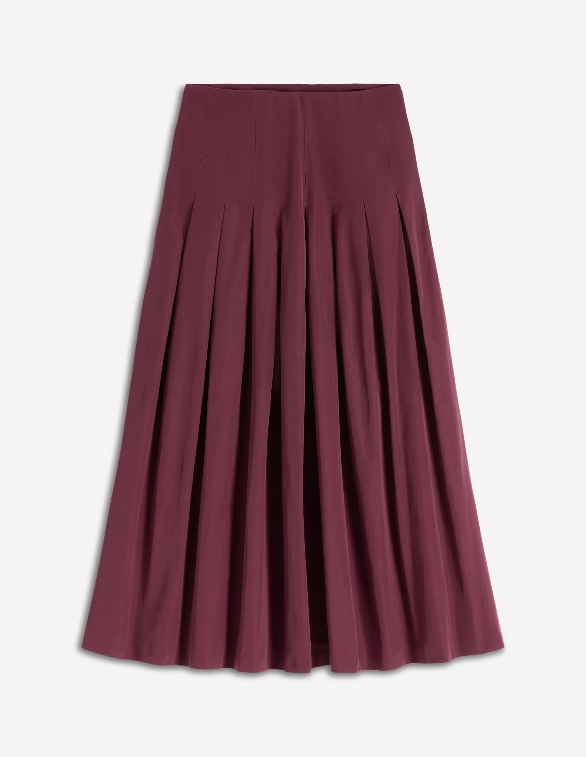Valentina Taffeta Midi Skirt-Deep Wisteria pretty print