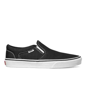 Vans Asher Canvas (black/white) Clean Line