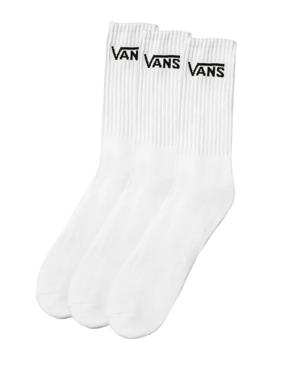 Vans Classic Crew Socks 3 Pairs (white) cushion tech