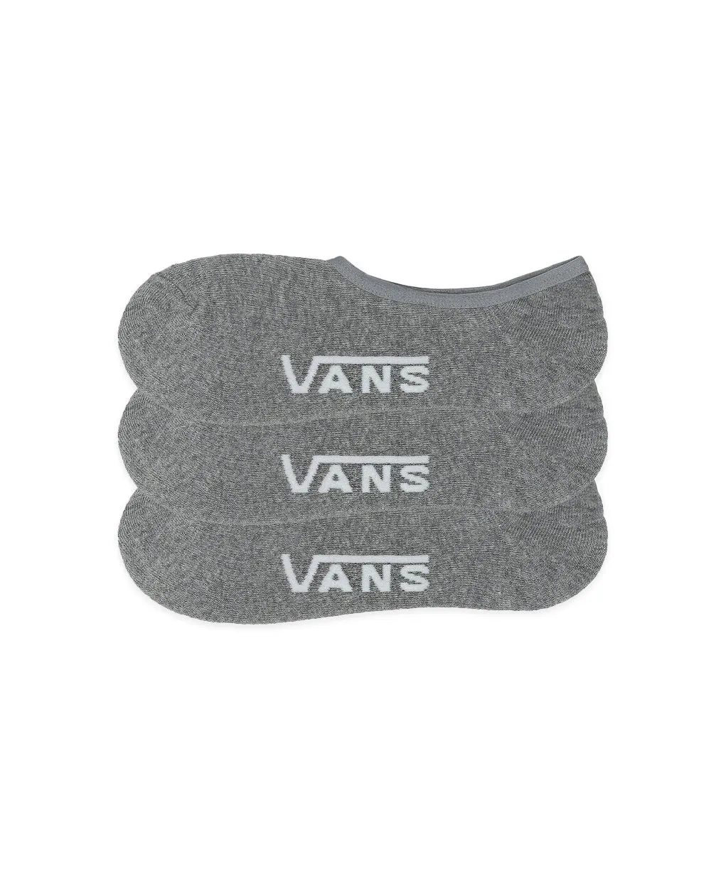 Vans Classic No Show Socks 3 pairs (rox heather grey) travel ease