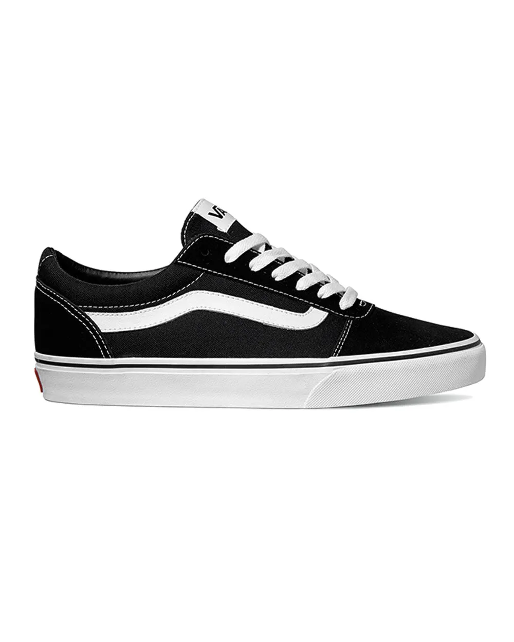 Vans Suede/Canvas Ward (black/white) travel ease