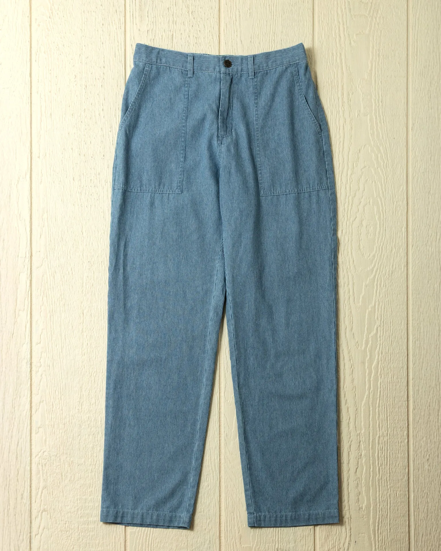 Ventura Pant in Denim Blue Hickory Stripe customizable options